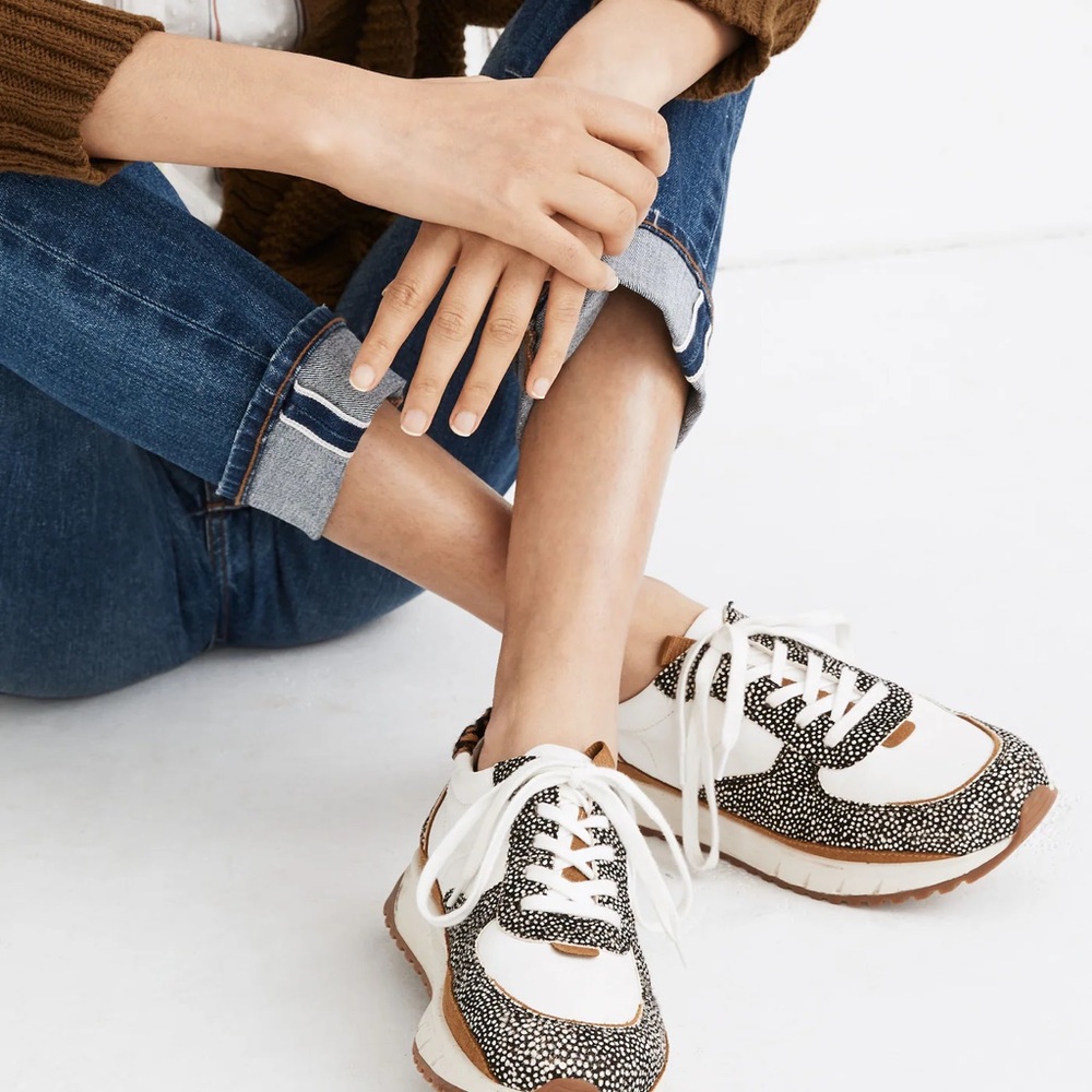 Madewell Kickoff Trainer Sneakers in Olive Grove 9.5